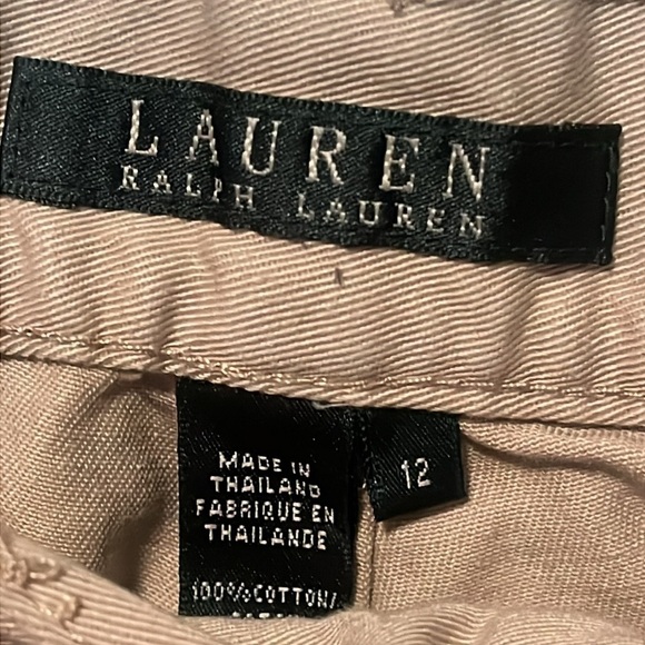 Lauren Ralph Lauren Classic Midcalf Jean Capris Color is Tan Womens Size 12 - Picture 4 of 7